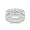 Men's Diamond Ring - Bezel Set Five Stone Diamond Men's Ring is Platinum (0.4 ct. tw. / G Color / VS1-VS2 Clarity) - 7