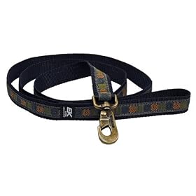 EK Ekcessories 10419C-D43-AM Designer Medium Mutt 6' Starburst Blue Dog Leash