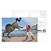 Strong Woman Subduing a Horse, 1997 (oil on canvas) by Liz Wright - Postcard (Pack of 8) - 6x4 inch - Art247 Highest Quality - Standard Size - Pack Of 8