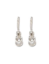 14k Gold Infinity Love Knot Earrings with 0.55ct of Diamonds (1 inch in length)