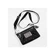 Coach Black Sateen Signature Poppy Crossbody Swingpack Handbag 42888
