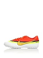 Nike Botas Fútbol Jr Mercurial Victory IV Cr Tf (Blanco / Naranja / Amarillo)