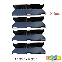 91231(4-pack) BBQ Gas Grill Heat Plate Porcelain Steel Heat Shield for Mcm, Costco Kirland, Glen Canyon, Jenn-air, Nexgrill, Sterling Forge, Lowes