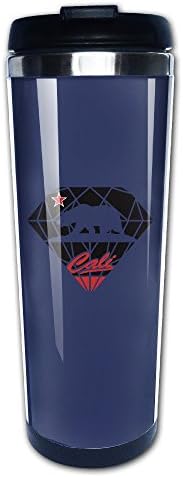 California Republic Flag Diamond 304+ABS Stainless Steel Travel Tumbler Coffee Mug (400ml)