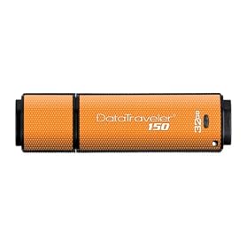 Kingston DataTraveler 150 - 32 GB USB 2.0 Flash Drive DT150/32GB (Orange/Black)