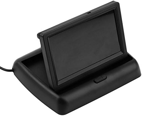 HYZHAUTO Rear View Camera Parking 2ch Video 4.3 " Foldable Tft Lcd Color Camera Rearview Mirror Car Monitor