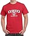 Ohio State Buckeye USA American Cool Athletic Wear USA Novelty T-Shirt Tee