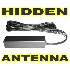 Hidden Antenna - Fits Car, Truck, Motorcycle, Harley, Boat, Golf Cart, Campers, Amplified Antenna AM FM WB for Harley FLHT FLHX Universal Fit For All Custom Applications AM FM Car Radio Stereo Windshield Hidden Antenna