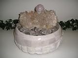 Crystal Cluster Fountain With Light