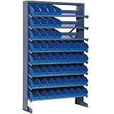 - Quantum 12in. D x 36in. W x 60in. H, Rack with 40 Bins - Green