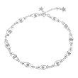 Sterling Silver Flower Anklet