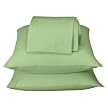 Home Flannel Sheet Set - Green (Queen)