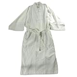 Cypress Spa - Ladies Waffle Weave Wrap Robe, White