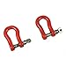 LAFEINA 1:10 Tow Shackle RC Accessory for 1/10 RC Rock Crawler Axial SCX10 TAMIYA CC01 D90 D110 RC Car Truck Parts (Red)