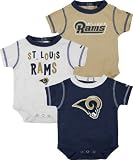 St. Louis Rams Newborn 3-Piece Creeper Set