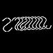 PIXNOR Stainless Steel S Shaped Hooks 10pack for Home Kitchen and Garage - Size M