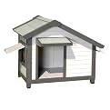 Cozy Cottage Wood Dog House