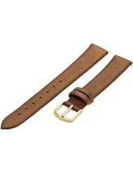 Hadley-Roma Womens LSL832RY-140 14-mm Bronze Genuine Lambskin Leather WatchStrap