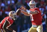 San Francisco 49ers and New Orleans Saints: Alex Smith Photographic Poster Print by Marcio Jose Sanchez, 12x8