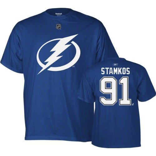 Reebok Tampa Bay Lightning Steven Stamkos Player Name & Number T-Shirt Extra Large