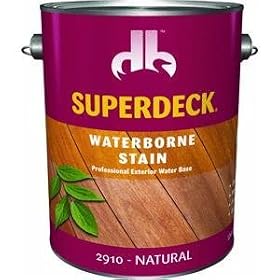 Duckback Products DB-2910-4 "Superdeck" Natural Waterborne Transparent Stain - Gallon (Pack of 4)