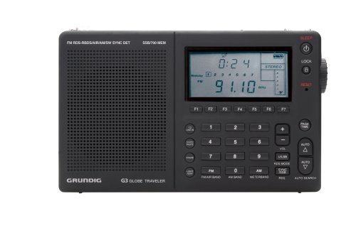 Grundig Globe Traveler G3 AM/FM/Shortwave Radio with Aircraft Band, Single-Side Band, Radio Data System and Synchronous Detector
