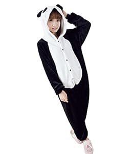 Promithi Unisex All-In-One Pajamas Cosplay Costume Adult Sleepwear (Small, Panda)