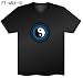 Advanced Technology Sound Reactive LED T-Shirt with Sound Sensory ALL Black w/ Colored Graphic "Tai Chi"