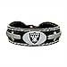 Oakland Raiders Team Color NFL Football Bracelet
