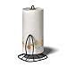 Spectrum Diversified Twist Paper Towel Holder, Roll Dispenser Stand for Kitchen Countertop & Dining Room Table, Black
