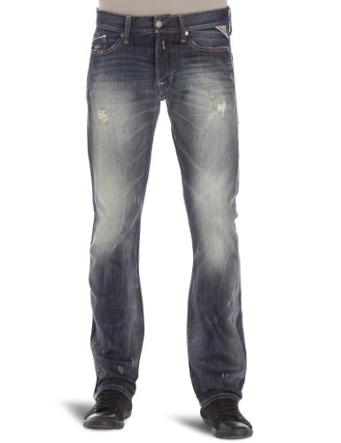 Replay Herren Jeans Normaler Bund Waitom M983 .000.118 915, Gr. 33/32, Blau (12.5 OZ flat  Preisvergleich