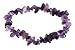 Single Strand Stretch Chip Bracelet - Amethyst title=