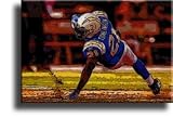 Completely Handpainted American Football Sport Painting, Custom Order FL4308, Oil on Canvas, with Option to Paint Jerry, Brett & Co. from Any Other Favorite Photograph or Picture, Unframed, Size 24" x 36" inch