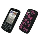 Hot Pink Hawaiian Flower Design Silicone Skin Cover Case for Verizon Motoro ....