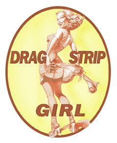 Drag Strip Girl Decal 5"