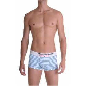 Diesel Men's Boxer Briefs Bredy Blue / White
