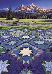 Rebecca Barker Delectable Mountains Quiltscapes Set of 6 Cards 5" x 7"
