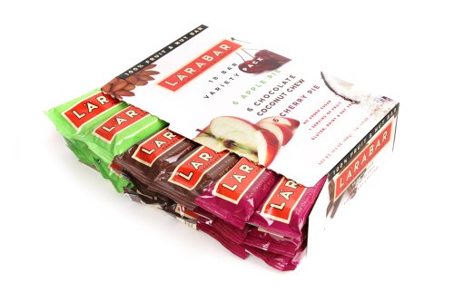 Larabar Bars Variety Pack Of Cherry Pie, Apple Pie, And Chocolate Coconut Chew, 1.6-Ounce Bars (Pack of 18)