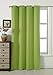 Sleep Well Blackout Curtains Toxic Free Energy Smart Thermal Insulated Grommet Top,Set Of 2 Panels With Bonus Tie Back (Apple Green, 52