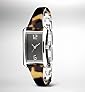 Rectangular Face Tortoiseshell Watch