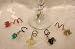 Summer Festival Frost Wine Charms by Lea Sonnett