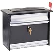 Solar Group MSK00000 Extra Large Lockable Security Wall Mount Mailbox, Black