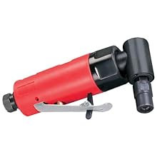 Dynabrade 18010 Autobrade Red Right Angle Die Grinder, 20000 RPM, Rear Exhaust, 1/4-Inch Collet