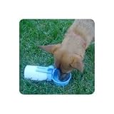 New Water Rover SMALLER 3″ Bowl 8 oz Bottle LIGHT BLUE Durable Lightweight For Pets Hands-Free