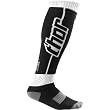 Thor MX MX Long Adult Dirt Bike Motorcycle Socks w/ Free B&F Heart Sticker Bundle - Black