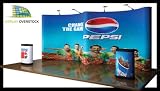 Trade Show Exhibit Display Pop Up Booth - 20' Gull Wing w/ FULL COLOR PHOTOMURAL GRAPHIC PANELS