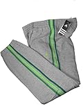 Adidas performance light grey 3 Stripe junior fleece tracksuit pant bottoms age 11-12 years