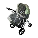 Sashas Rain and Wind Cover for Baby Trend Front Swivel Wheel Double Navigator Stroller