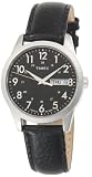 Timex Men's UG0088 Analog Silver-Tone Black and Brown Leather Straps Watch Gift Set