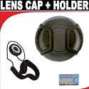 Professional Snap On Lens Cap + Deluxe Lens Cap Keeper For The Canon T1i, XS, XSI, XT, XTI, 50D, 40D, 30D, 20D, 10D, 5D, 1DS MARK 2 & 3, 1D MARK 2 & 3 Digital SLR Cameras Which Have Any Of These (24-105mm, 24-70mm, 100-400mm) Canon Lenses